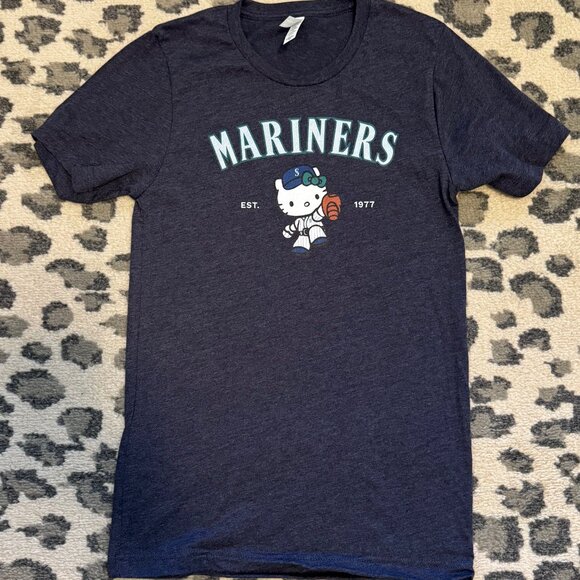 Bella Canvas Tops - Mariners Hello Kitty Tee Shirt - Brand New XS